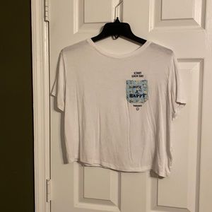 Start Every Day W/A Happy Thought Justice Crop Top